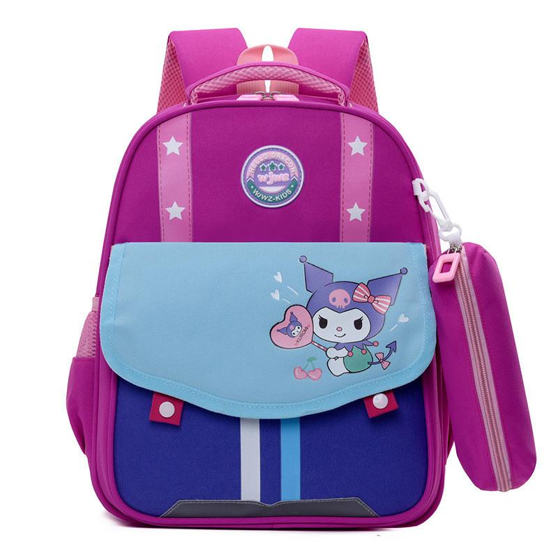 Adorable Cartoon Kids Backpack Large Capacity Lightweight Nylon School Bag