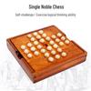 Children's Educational Wooden Chess Game: Classical European and American Strategy Board – Single Noble Chess