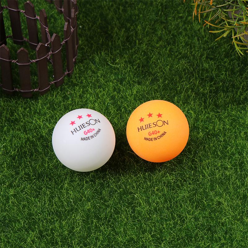 10Pcs 3 Star Table Tennis Training Balls G40+ White Orange Abs Ping Pong Balls For Table Tennis Club Training Pingpong Balls