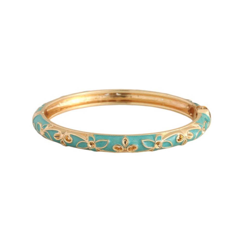 Traditionelles Chinesisches Blumenarmband Emaille Damen Handarmband Geschenke für Frauen Mädchen