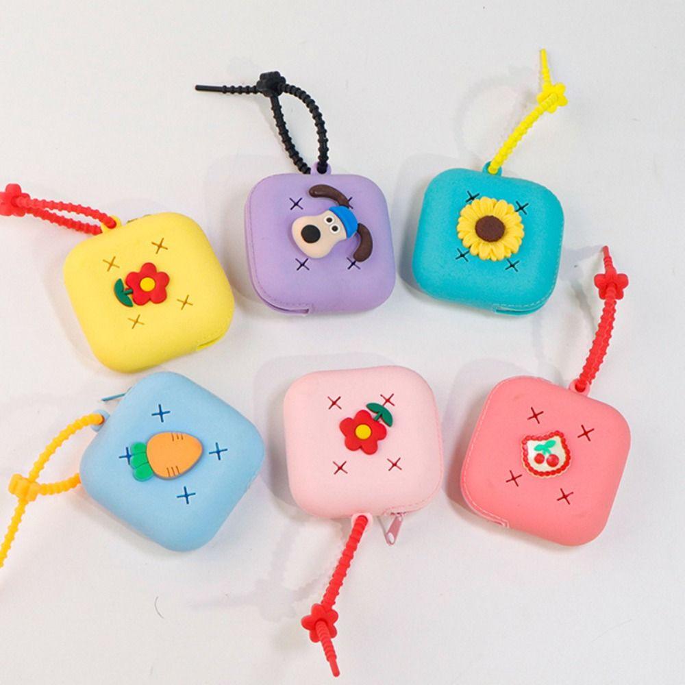 New Holes Coin Purse Silicone Zipper Card Holder Storage Bag