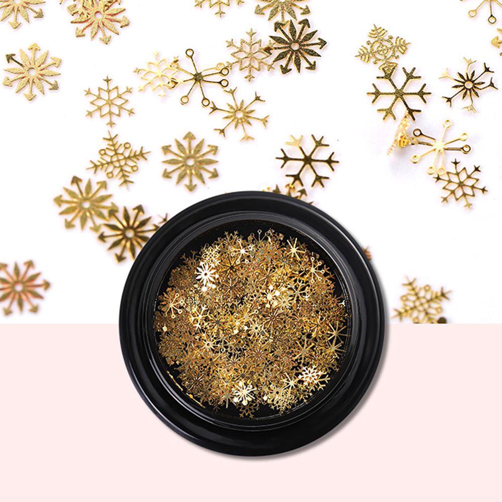 For Women Girls Nail Flakes Slices 3D Sparkles Sequins Nail Art Decoration Snowflake Nail Sequins