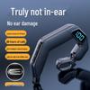 V19 Bluetooth-Ohrhörer: Neues Modell mit Digitalanzeige, einzelner Ohrbügel, Nicht-In-Ear-Design für Sport & Business.