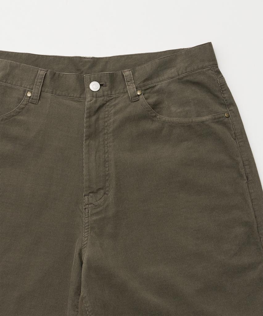 ANOTHER OFFICE Kurt Light Corduroy Pants (Olive Gray)