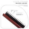 Wooden Handle Hair Comb Hairs Fluffy Three Rows Boar Bristle Combs Hairdressing Back Teasing Brushes Hairdressing Styling Tools