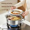 MAXCOOK 28cm Stainless Steel Single-Layer Steamer Pot