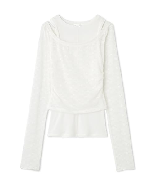 Lily Brown Layered Set Top LWCT244097 White Women's