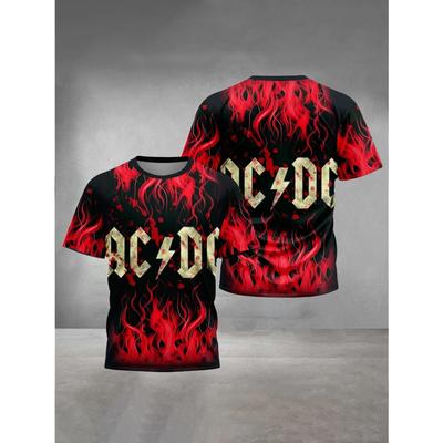 3D Print Clothing Male Outdoor Clothes for Rock Band A-ACDC