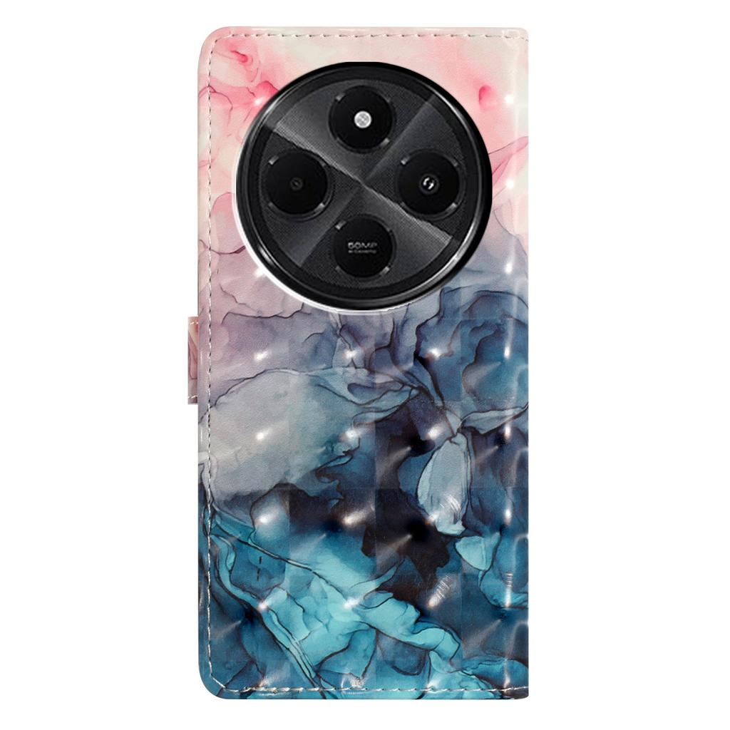 Für Xiaomi Redmi A4 5G Hülle PU Leder Brieftasche Handyhülle 3D Musterdruck