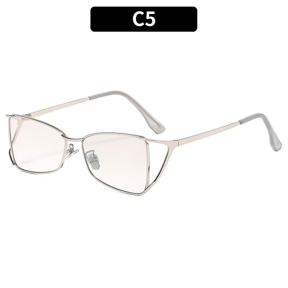Designer Eye Sunglasses Fashion Narrow Metal Frame Sun Glasses 100% Uv Protection For Women Men