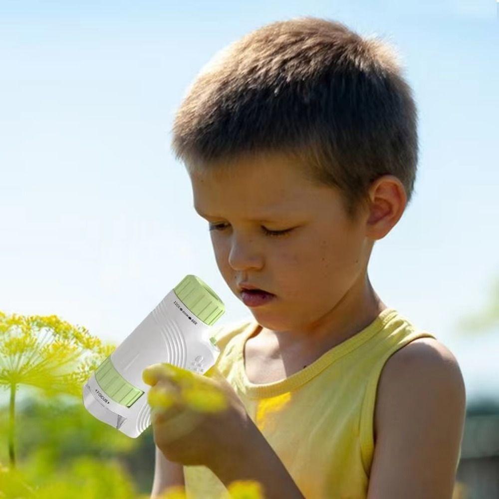 Detachable Children Pocket Microscope with LED Light Mini Microscope for Kids  Outdoor