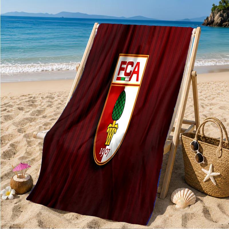 Augs-burg Fußballwappen Strandtuch Mikrofaser Strandtuch, Leicht und Schnelltrocknend, für Sommerreisen, Schwimmbad-Fan Geburtstagsgeschenk
