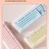 X7 Silent Pink Wireless Keyboard & Mouse Set for Women - Stylish Office Accessory