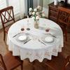 Nappe ronde imperméable de 180 cm motif floral pour table de salle à manger, housse de table pour mariage, fête, décoration de cuisine à la maison, tapis d'extérieur