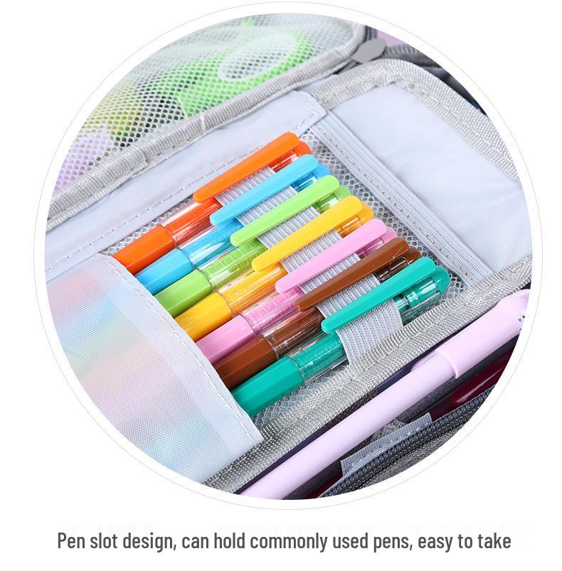 Large Capacity Multi-layer Canvas Pencil Case for Students