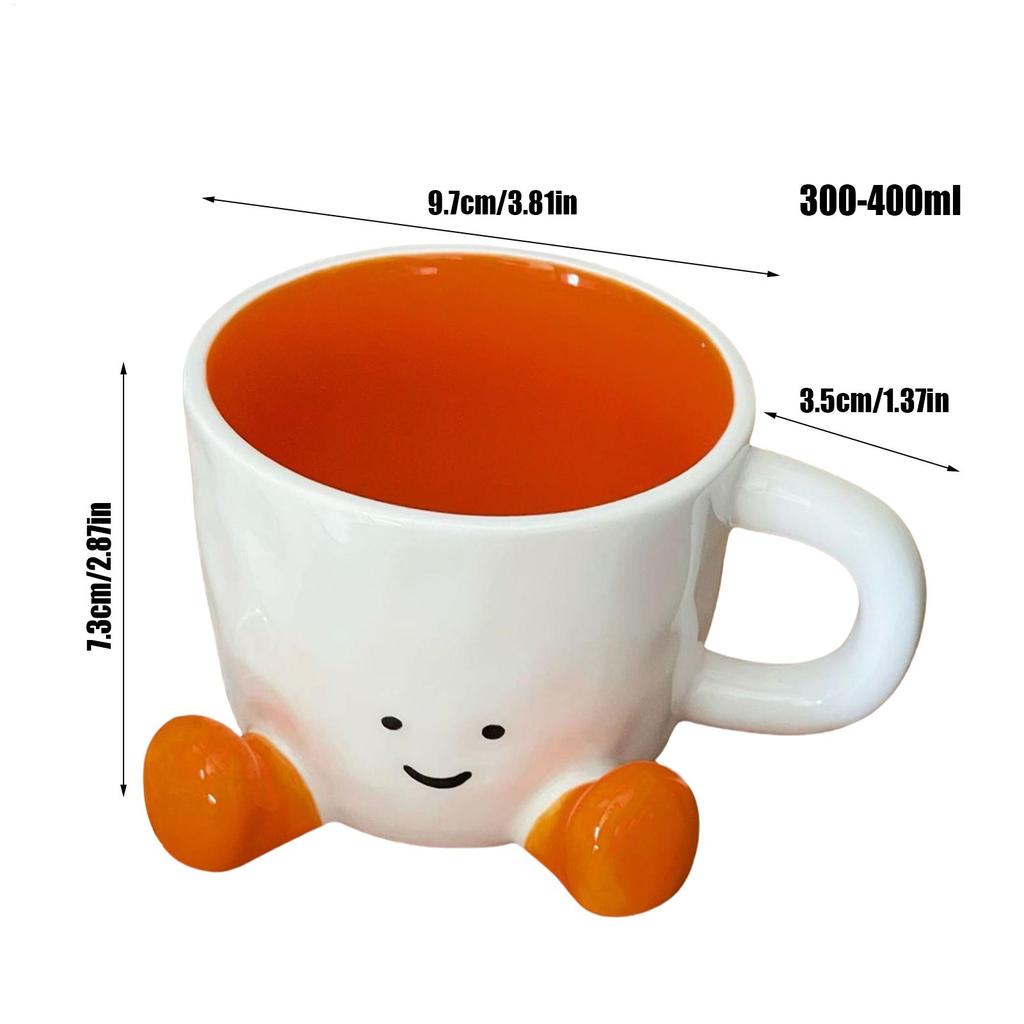 Coffee Mug Adorable Drinking Cup with Feet Novelty Coffee Mugs for Home Men Women Christmas Kids Birthday School Desk Decor