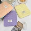 Love Plaid Laptop Storage Bag Quilted Tablet Sleeve Pouch Korean Style Computer Bag  For Women