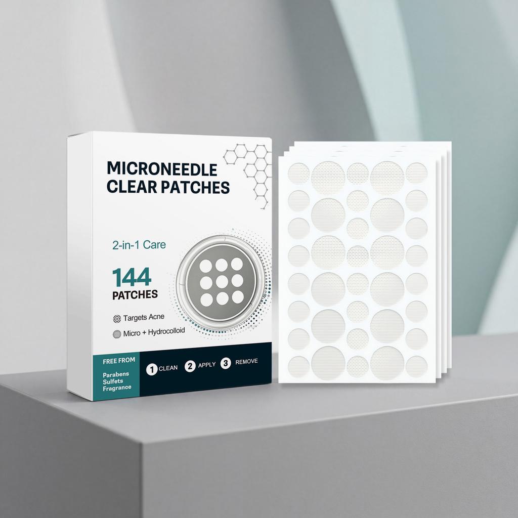 Acne Patch Transparent Invisible Thin Lightweight Breathable Natural Skin-Friendly Gentle Clean Smooth Face Skin Pimple Patch