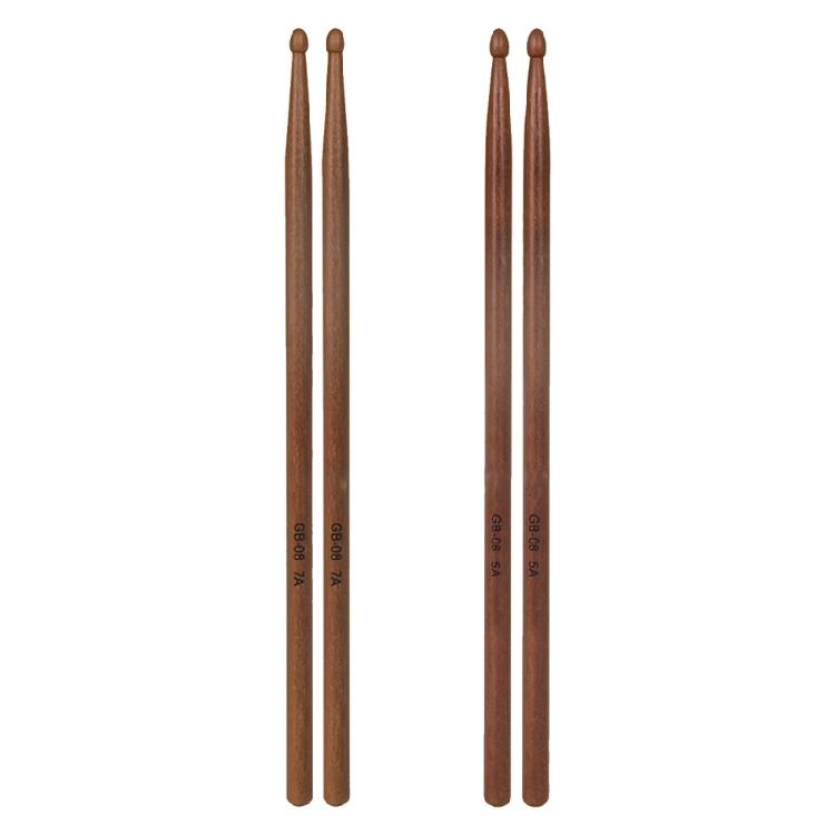 1Pair 5A/7A Drum Sticks Replacement Comfortable Hand Grip Drumstick Redwoods Drumsticks for Drummer or Beginner