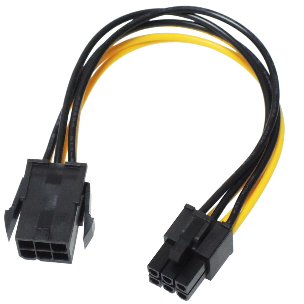 

KAUMO PCIe PCIe Converter Graphics Board Auxiliary Power Conversion Cable 6-pin (male) - 6-pin (female) (20cm)