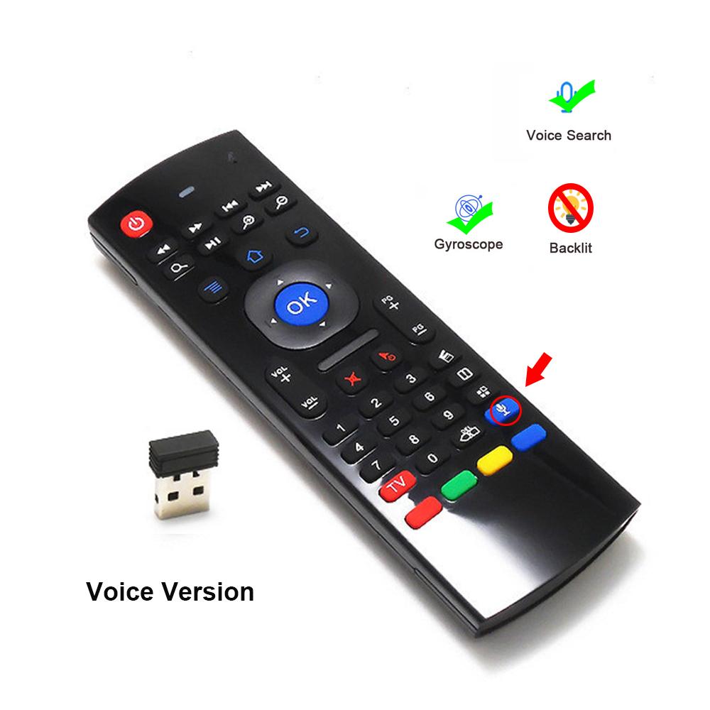 Intelligent Voice Remote Control 2.4G Air Infrared Learning For Android/Mac OS/Linux/Windows Android TV Box X96/X96