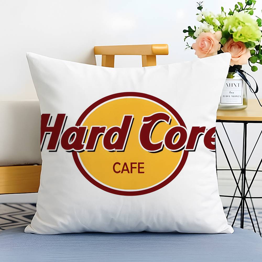 Luxury H-Hardcore-MT Cafe Pillow Case Printed Brushed Fleece Pillow Baby Skin-Touch Eco-Friendly Dye-Sublimat