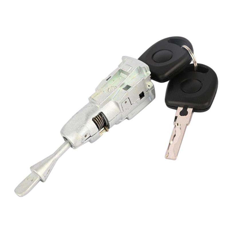 Front Left Door Lock Barrel Cylinder with 2 Keys for VW Jetta 2011 2012 2013 2014 2015 2016 2017 2018 5C6800375