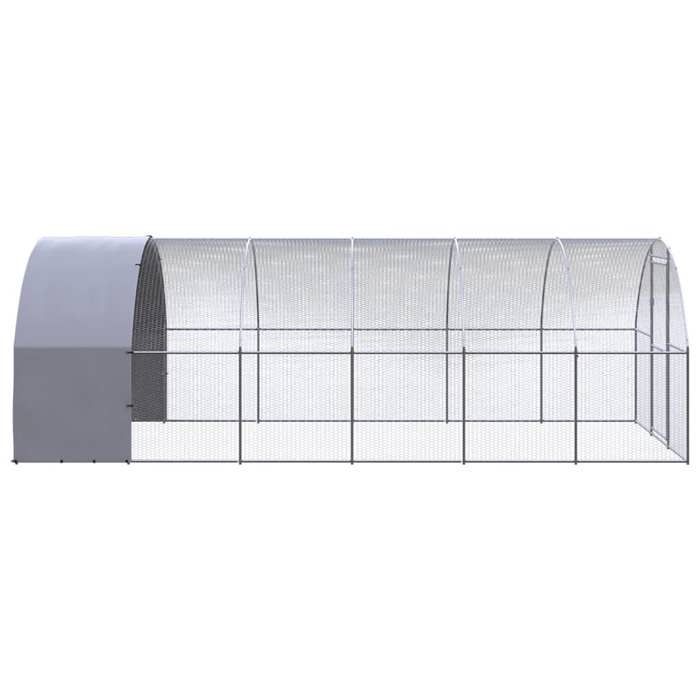 Exclusive House - Outdoor Chicken Coop 3x6x2 M Galvanized Steel