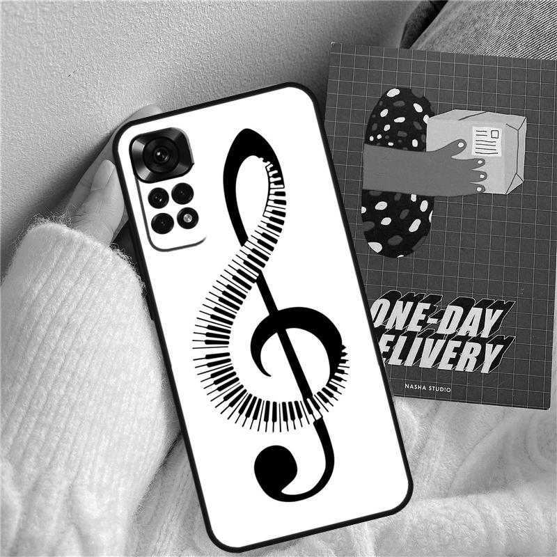 Piano Keys Musical Funda For Xiaomi Redmi Note 13 Pro 14 9 10 11 12 9S 10S 11S 12S Redmi 13C 10C 12C 14C Case