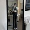 Black High-Waisted Slimming Flare Jeans for Women