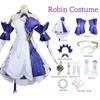 Robin Cosplay Game Honkai Star Rail Robin Cosplay Costume Anime 3D Print Dresses Wig  Role Play Uniform Full Set for Women Girls