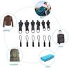 6pcs/set Instant Zipper Universal Instant Fix Zipper Repair Kit Replacement Zip Slider Teeth Rescue  Design Zippers For Sew