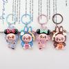 Cartoon Big Card Transparent Rag Cloth Keychain Pendant Cute Bag Backpack Student Schoolbag Pendant Couple Gift