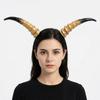 Pu Halloween Horns Headband Ox Horn Halloween Hair Hoop Personality Cosplay Hairband  Photo Props