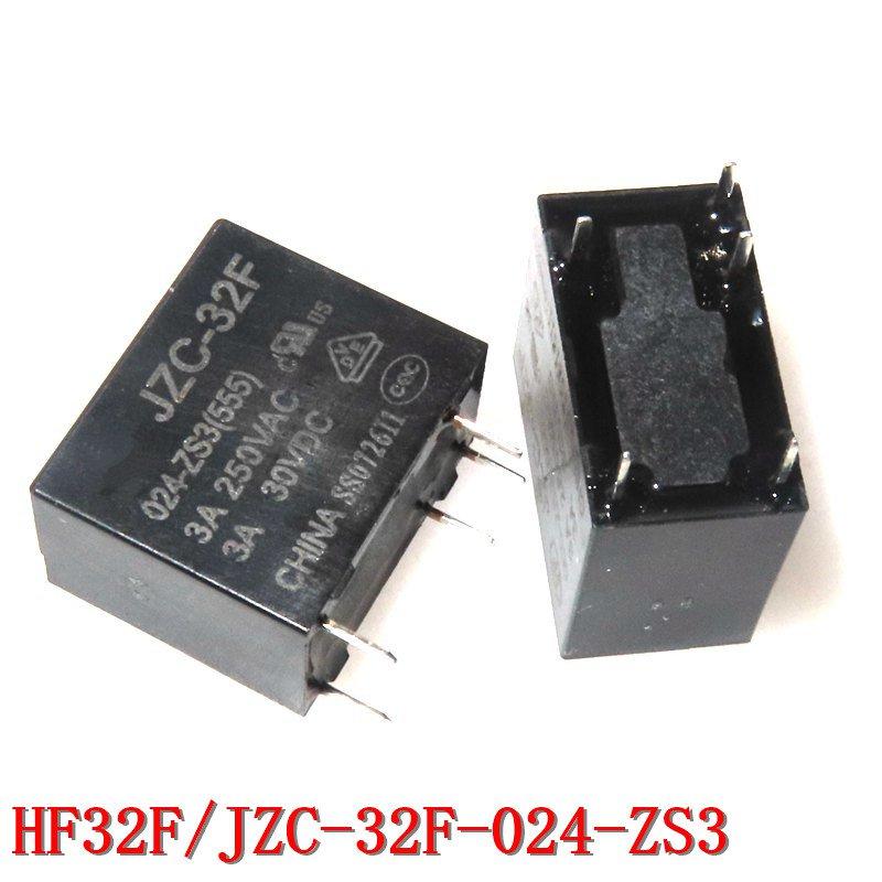 5PCS JZC-32F 5V 12V 24V Power Relays JZC-32F-005-ZS3 JZC-32F-012-ZS3 JZC-32F-024-ZS3 10A 250VAC 5PIN Relays 5