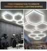 Barbershop Hair Salon Led Ceiling Light Hexagon Garage Light AC85-265V Honeycomb Led Tube Lighting For Car Detailing Workshop