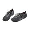 Lace-up mid-mouth single shoes women's 2025 spring and autumn new Korean version color matching casual Doudou shoes women's versatile soft-soled small