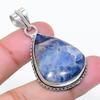 Natural Sodalite Gemstone Handmade 925 Sterling Silver Pendant 1.77" AP-15375