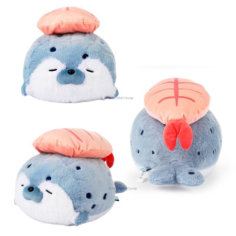 Cute Sushi Seal Plush Toy Lifelike Stuffed Animal Soft Pillow Cushion For Kids