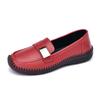 2025 casual leather shoes women's spring 2025 new one-pedal non-slip flat-bottomed comfortable mother single shoes women