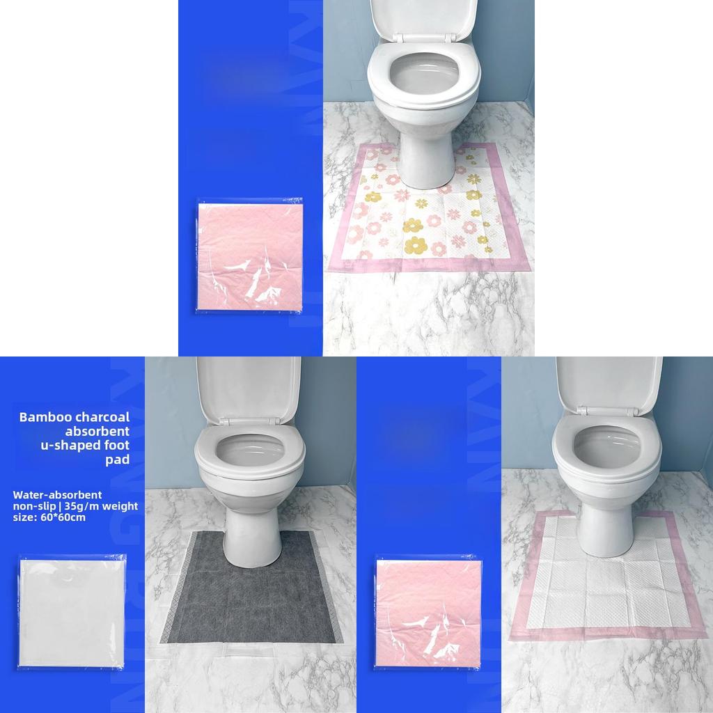Engangsbrug U-formet Toiletbrætbetræk Med Vandtæt Ikke-vævet Stof Til Badeværelseshygiejne