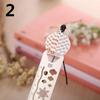 2Pcs Cartoon Pattern Metal Record Daily Templates for Quilting Ruler Multi-Function Bookmark Hollow Hand Account Tool