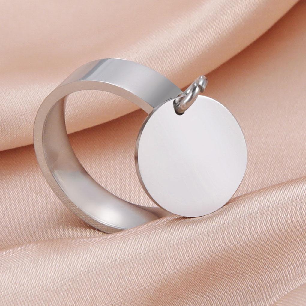 Ring Stainless Steel Jewelry Finger Ornaments Jewelries Gifts Charm for Women Punk Party Girls Female Ornament Shiny