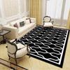 Modern Zebra Animal Pattern Carpet Mat Black White Striped Rug Minimalist Non-slip Large Area Home Decoration for Living Room