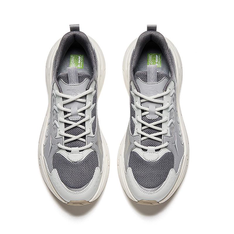 Anta Pulse Comfortable Versatile Fashionable Trendy Durable Breathable Low Top Casual Shoes Men Sneakers White Gray 112628851-4