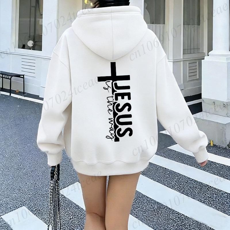 Módní mikiny s kapucí a potiskem Ježíše Teplákové soupravy Pánské Dámské Ležérní mikiny s kapucí Venkovní Sportovní oblečení Mikiny Streetwear