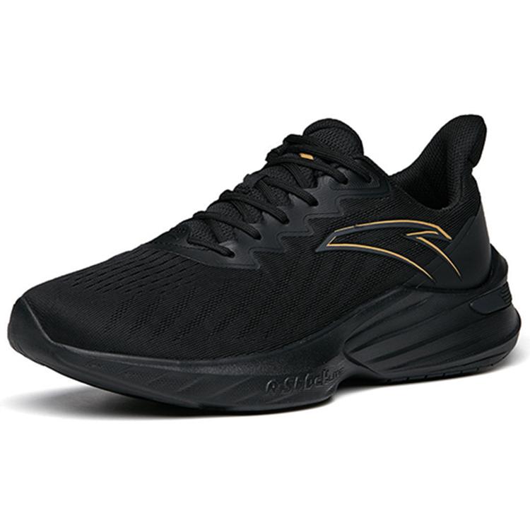 Anta DuCi1 Comfortable Cushioning Slip Resistant Abrasion Resistant Breathable Low Top Running Shoes Men's Black 112215520-1