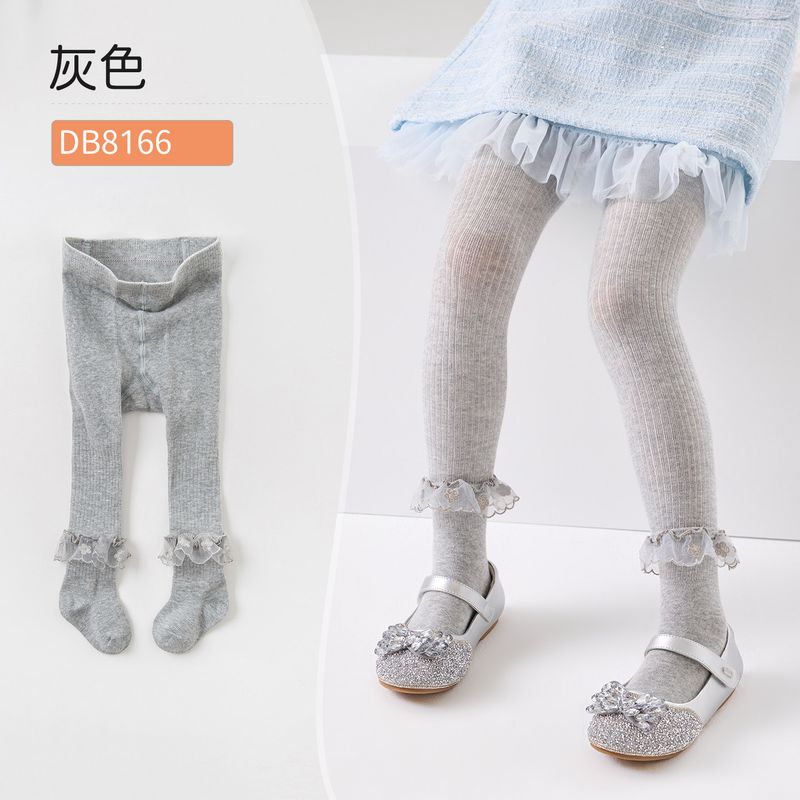 

Stockings Baby Girl with Feet Baby Fashionable Children s Clothing 90cm (Recommended Height 80-90cm) Gray [Spot]