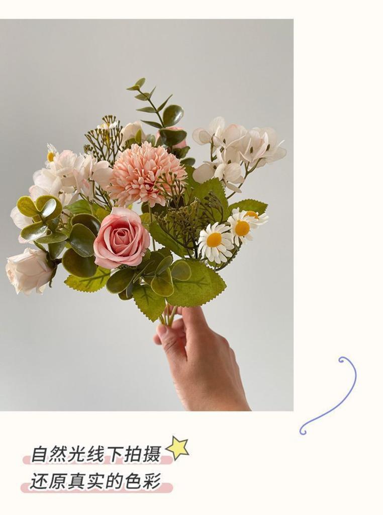 Artificial Flowers For Home Living Room Decoration, Floral Arrangements, And Photo Props