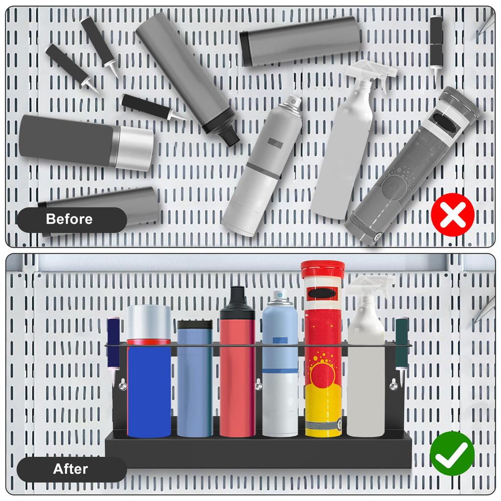 Caulking Gun Holder Wall Mount Heavy Duty Steel Hand Caulking Gun Storage Rack Organizer Garage Space Saving Caulking Holder